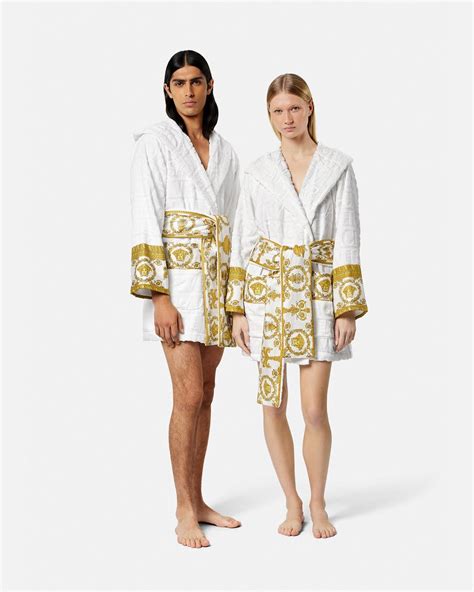 versace bathrobe white|versace bathrobe women.